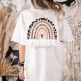 School Psych Teacher School Psychologist Leopard Rainbow Women's Comfort Colors T-Shirt Back Print Ivory School Psych Teacher School Psychologist Leopard Rainbow Women's Comfort Colors T-Shirt Back Print Ivory