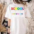 School Psychologist Is a Work Of Heart Teacher LSSP Doctor Women's Comfort Colors T-Shirt Back Print Ivory