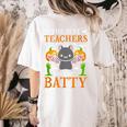 School Teacher A Bit Batty Teaching Bat Halloween Costume Women's Comfort Colors T-Shirt Back Print Ivory School Teacher A Bit Batty Teaching Bat Halloween Costume Women's Comfort Colors T-Shirt Back Print Ivory