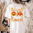 School Thankful I Teach The Cutest Little Turkeys Thanksgiving Teacher Women's Comfort Colors T-Shirt Back Print Ivory School Thankful I Teach The Cutest Little Turkeys Thanksgiving Teacher Women's Comfort Colors T-Shirt Back Print Ivory