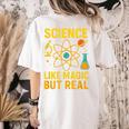 Science Like Magic But Real Nerdy Teacher Women's Comfort Colors T-Shirt Back Print Ivory Science Like Magic But Real Nerdy Teacher Women's Comfort Colors T-Shirt Back Print Ivory