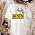 Science Teacher Halloween Elements Of Surprise Chemistry Women's Comfort Colors T-Shirt Back Print Ivory
