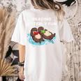 Sea Otter Book Reading Shirt For Bookworm Teachers Women's Comfort Colors T-Shirt Back Print Ivory Sea Otter Book Reading Shirt For Bookworm Teachers Women's Comfort Colors T-Shirt Back Print Ivory