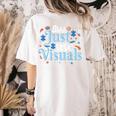 Shhh Just Use Visuals SPED Special Education Teacher Men Women Women's Comfort Colors T-Shirt Back Print Ivory