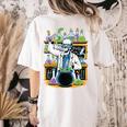 Skeleton Mad Scientist Halloween Costume Science Teacher Women's Comfort Colors T-Shirt Back Print Ivory Skeleton Mad Scientist Halloween Costume Science Teacher Women's Comfort Colors T-Shirt Back Print Ivory