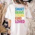 You Are SMART BRAVE STRONG KIND LOVED MOTIVATION TEACHER KID Women's Comfort Colors T-Shirt Back Print Ivory You Are SMART BRAVE STRONG KIND LOVED MOTIVATION TEACHER KID Women's Comfort Colors T-Shirt Back Print Ivory