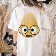 The Smart Seed Good Egg Teacher Halloween Costume Food Group Women's Comfort Colors T-Shirt Back Print Ivory The Smart Seed Good Egg Teacher Halloween Costume Food Group Women's Comfort Colors T-Shirt Back Print Ivory
