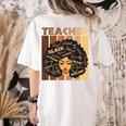 Smart Teacher Afro Girl Melanin African American Wowen Women's Comfort Colors T-Shirt Back Print Ivory Smart Teacher Afro Girl Melanin African American Wowen Women's Comfort Colors T-Shirt Back Print Ivory