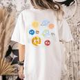 Solar System Learning Is Out Of This World Science Teacher Women's Comfort Colors T-Shirt Back Print Ivory