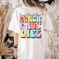 Soul Bleach Teacher Staff First Day Of School Last Hugs & High Fives Lunch Lady Vibes Blue Classic Fit Women's Comfort Colors T-Shirt Back Print Ivory Soul Bleach Teacher Staff First Day Of School Last Hugs & High Fives Lunch Lady Vibes Blue Classic Fit Women's Comfort Colors T-Shirt Back Print Ivory