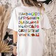 SPANISH ALPHABET MAESTRA SPANISH TEACHER Women's Comfort Colors T-Shirt Back Print Ivory SPANISH ALPHABET MAESTRA SPANISH TEACHER Women's Comfort Colors T-Shirt Back Print Ivory