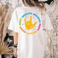 Special Education Teacher Inspirational SPED Teachers Autism Women's Comfort Colors T-Shirt Back Print Ivory