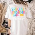 Special Education Team Definition Retro Ed Team Crew Teacher Women's Comfort Colors T-Shirt Back Print Ivory Special Education Team Definition Retro Ed Team Crew Teacher Women's Comfort Colors T-Shirt Back Print Ivory