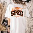 Sped Squad Team Special Education Teacher Halloween Women's Comfort Colors T-Shirt Back Print Ivory Sped Squad Team Special Education Teacher Halloween Women's Comfort Colors T-Shirt Back Print Ivory