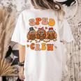 Sped Teacher Crew Thanksgiving Special Education Teacher Women's Comfort Colors T-Shirt Back Print Ivory