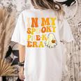 In My Spooky PRE-K Teacher Era Halloween Costume Tee Women's Comfort Colors T-Shirt Back Print Ivory