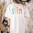 STEM Teacher Science Appreciation Women Back To School Women's Comfort Colors T-Shirt Back Print Ivory