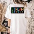 Stream Technology Robotics Shirt For Teachers And Students Premium Tri-Blend Women's Comfort Colors T-Shirt Back Print Ivory