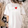 Support Squad Cute Heart Supportive Teacher Team Member Women's Comfort Colors T-Shirt Back Print Ivory Support Squad Cute Heart Supportive Teacher Team Member Women's Comfort Colors T-Shirt Back Print Ivory