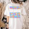 Tap Dance Words Lover Tap Dancer Dancing Teacher Women's Comfort Colors T-Shirt Back Print Ivory Tap Dance Words Lover Tap Dancer Dancing Teacher Women's Comfort Colors T-Shirt Back Print Ivory