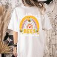 I Teach The Cutest Bees In The Beehive Teachers Day Women's Comfort Colors T-Shirt Back Print Ivory