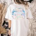 I Teach The Cutest Little Dolphins Cute Animal Teacher Women's Comfort Colors T-Shirt Back Print Ivory