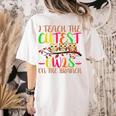 I Teach The Cutest Owls Christmas Or Teachers Day Women's Comfort Colors T-Shirt Back Print Ivory I Teach The Cutest Owls Christmas Or Teachers Day Women's Comfort Colors T-Shirt Back Print Ivory