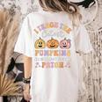 I Teach The Cutest Pumpkins In The Patch 1st Grade Teacher For Men Women Kids Women's Comfort Colors T-Shirt Back Print Ivory I Teach The Cutest Pumpkins In The Patch 1st Grade Teacher For Men Women Kids Women's Comfort Colors T-Shirt Back Print Ivory
