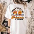 I Teach The Cutest Pumpkins In The Patch Halloween Teacher For Men Women Kids Women's Comfort Colors T-Shirt Back Print Ivory I Teach The Cutest Pumpkins In The Patch Halloween Teacher For Men Women Kids Women's Comfort Colors T-Shirt Back Print Ivory