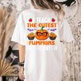 I Teach The Cutest Pumpkins In The Patch Halloween Teacher Women's Comfort Colors T-Shirt Back Print Ivory I Teach The Cutest Pumpkins In The Patch Halloween Teacher Women's Comfort Colors T-Shirt Back Print Ivory