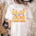 I Teach The Cutest Pumpkins Shirt Teachers Halloween Women's Comfort Colors T-Shirt Back Print Ivory I Teach The Cutest Pumpkins Shirt Teachers Halloween Women's Comfort Colors T-Shirt Back Print Ivory