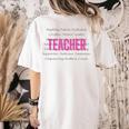 TEACH Inspirational Teacher Comfortable & Stylish T-Shirt Women's Comfort Colors T-Shirt Back Print Ivory TEACH Inspirational Teacher Comfortable & Stylish T-Shirt Women's Comfort Colors T-Shirt Back Print Ivory
