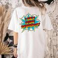 I Teach Superheroes Retro Comic Super Teacher Graphic Women's Comfort Colors T-Shirt Back Print Ivory I Teach Superheroes Retro Comic Super Teacher Graphic Women's Comfort Colors T-Shirt Back Print Ivory