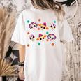 Teach Teacher Dia De Los Muertos Day Of The Dead Sugar Skull Women's Comfort Colors T-Shirt Back Print Ivory Teach Teacher Dia De Los Muertos Day Of The Dead Sugar Skull Women's Comfort Colors T-Shirt Back Print Ivory