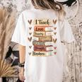 I Teach History Month Black Teacher Melanin Women's Comfort Colors T-Shirt Back Print Ivory I Teach History Month Black Teacher Melanin Women's Comfort Colors T-Shirt Back Print Ivory