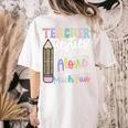 Teacher Besties Because Going Crazy Alone Is Not As Much Fun Women's Comfort Colors T-Shirt Back Print Ivory