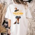 This Is My Teacher Costume Halloween Family Matching Group For Men Women Women's Comfort Colors T-Shirt Back Print Ivory