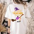 This Is My Teacher Costume Halloween Family Matching Group Women's Comfort Colors T-Shirt Back Print Ivory
