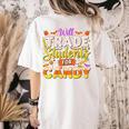 Teacher Cute Will Trade Students For Candy Halloween Costume Women's Comfort Colors T-Shirt Back Print Ivory