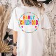 Teacher Early Childhood Squad T-Shirt Women's Comfort Colors T-Shirt Back Print Ivory