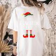 The Teacher Elf Christmas Family Matching Group Xmas Women's Comfort Colors T-Shirt Back Print Ivory The Teacher Elf Christmas Family Matching Group Xmas Women's Comfort Colors T-Shirt Back Print Ivory