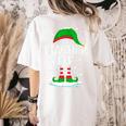 The Teacher Elf Christmas Family Matching Xmas Group For Men Women Women's Comfort Colors T-Shirt Back Print Ivory The Teacher Elf Christmas Family Matching Xmas Group For Men Women Women's Comfort Colors T-Shirt Back Print Ivory