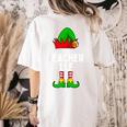 Teacher Elf Matching Family Christmas Women Men Women's Comfort Colors T-Shirt Back Print Ivory Teacher Elf Matching Family Christmas Women Men Women's Comfort Colors T-Shirt Back Print Ivory