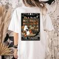The Teacher Ghost Book Reading Books Lover Halloween Women's Comfort Colors T-Shirt Back Print Ivory The Teacher Ghost Book Reading Books Lover Halloween Women's Comfort Colors T-Shirt Back Print Ivory