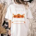 Teacher Halloween I Teach The Cutest Pumpkins In The Patch Women's Comfort Colors T-Shirt Back Print Ivory Teacher Halloween I Teach The Cutest Pumpkins In The Patch Women's Comfort Colors T-Shirt Back Print Ivory