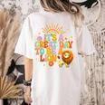 Teacher Life Back To School It's A Great A Day To Be A Lion Women's Comfort Colors T-Shirt Back Print Ivory