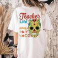 Teacher Life Got Me Feeling Un Poco Loco Women's Comfort Colors T-Shirt Back Print Ivory Teacher Life Got Me Feeling Un Poco Loco Women's Comfort Colors T-Shirt Back Print Ivory