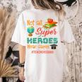 Teacher Not All Superheroes Wear Capes Teacher Squad Women's Comfort Colors T-Shirt Back Print Ivory Teacher Not All Superheroes Wear Capes Teacher Squad Women's Comfort Colors T-Shirt Back Print Ivory