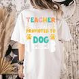 Teacher Off Duty Promoted To Stay At Home Dog Mom Teachers Women's Comfort Colors T-Shirt Back Print Ivory Teacher Off Duty Promoted To Stay At Home Dog Mom Teachers Women's Comfort Colors T-Shirt Back Print Ivory