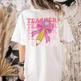 Teacher Pencil Back To School Groovy Pink Teacher First Day Women's Comfort Colors T-Shirt Back Print Ivory Teacher Pencil Back To School Groovy Pink Teacher First Day Women's Comfort Colors T-Shirt Back Print Ivory